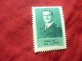 Timbru Ungaria 1938 - Personalitati - M.Horthy , val. 1p