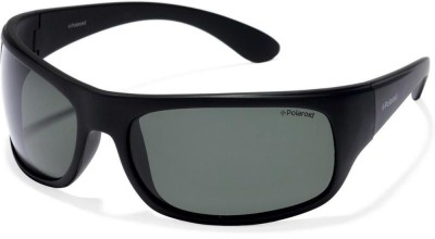 Ochelari de Soare POLAROID 07886 9CA/RC, 66mm, Negru-Verde foto