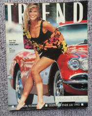 Revista Trend, 1992, Germania, cu Claudia Schiffer pe coperta foto