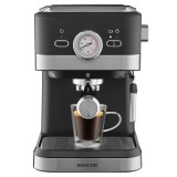 Espressor manual Sencor 20 bar 1050W cu bagheta de abur si rezervor 1.5L