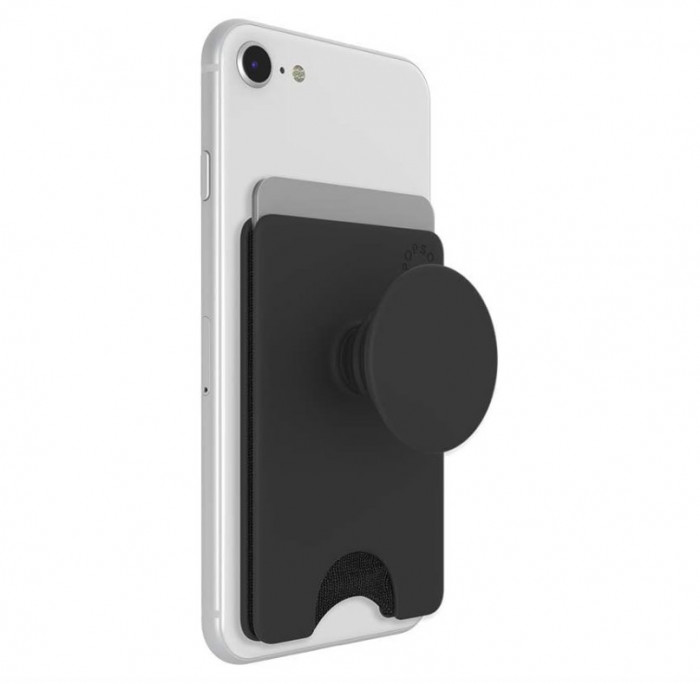 Portofel Popsockets de telefon, pentru carduri, compatibil cu MagSafe, negru - SECOND