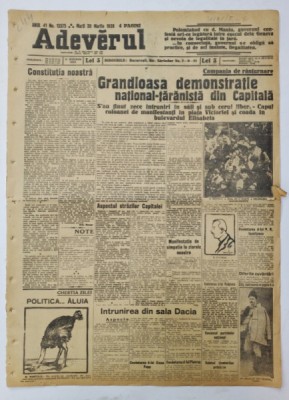 ADEVERUL , ZIAR , NR. 13575 , 1928 foto