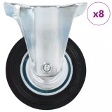 VidaXL Roți fixe, 8 buc., 100 mm