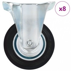 vidaXL Roți fixe, 8 buc., 100 mm 277951