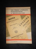 DIN PRESA LITERARA ROMANEASCA A SECOLULUI XIX