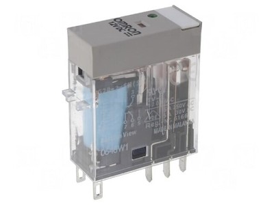 Releu Electromagnetic 24VDC 5A DPDT foto
