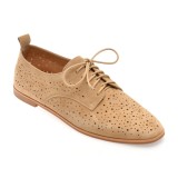 Pantofi GRYXX bej, 4C121, din piele intoarsa