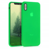 Husa pentru Apple iPhone XS Max, Silicon, Verde, 45917.44, Carcasa, Kwmobile