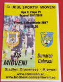 Program meci fotbal CS MIOVENI - DUNAREA CALARASI (08.12.2017)