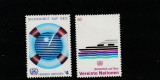 Natiunile unite-UNO Viena 1983-Siguranta pe mare,dant., MNH,Mi.30-31, Organizatii internationale, Nestampilat