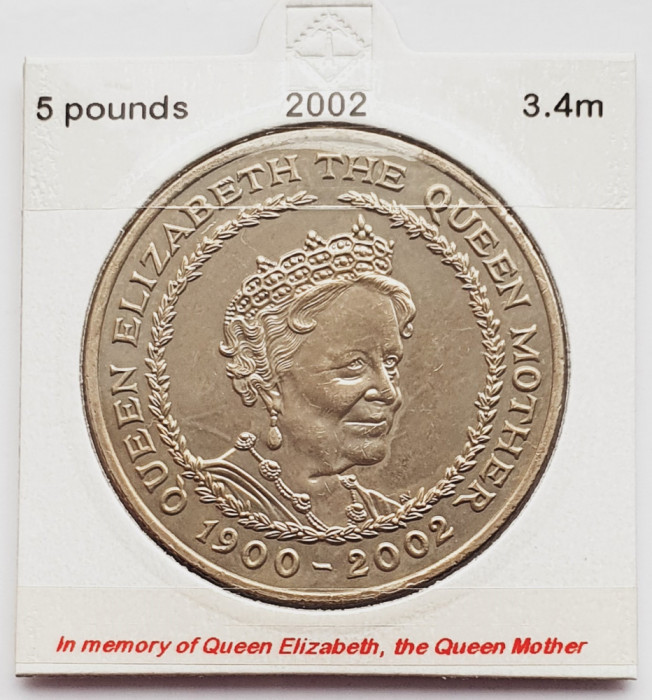 1848 Marea Britanie UK Anglia 5 Pounds 2002 Queen Mother km 1035
