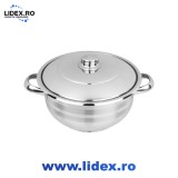 Oala inox cu capac COCINERA ZLN-7277, diametru 28 cm, capacitate 10 L