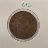 615 Mauritius 5 Cents 1957 KM#34, Elizabeth II