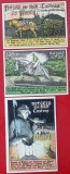 Germania lot 3 notgeld 25 + 50 pfennig + 1 Mark 1921 Castrop **
