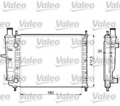 Radiator, racire motor FIAT MAREA Weekend (185) (1996 - 2007) VALEO 732788 foto