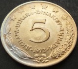 Moneda 5 DINARI / DINARA - RSF YUGOSLAVIA, anul 1973 *cod 1546 A, Europa