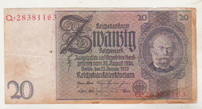 bnk bn Germania 20 marci 1929 K181a - circulata foto
