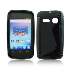 Husa Telefon Silicon Alcatel Spop ot4030 Black S-line