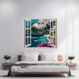Folie imprimata color pentru decor perete locuinta, dimensiune 125 x 110cm, model: VIEW TO HAVEN 13, AVEX