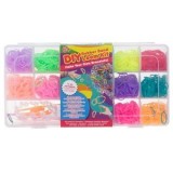 Set Elastice pentru Bratari, 1000 buc, Multicolor, DIY, CMCLASS