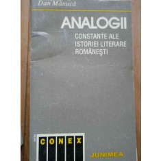 Analogii Constante Ale Istoriei Literare Romanesti - Dan Manuca ,282714