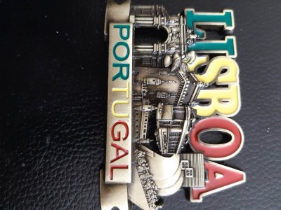 XG Magnet frigider - tematica turistica - Portugalia - Lisabona (metala) foto