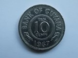 10 CENTS 1967 GUYANA