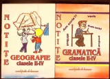 LOT 2 NOTITE CLASELE II-IV: GEOGRAFIE, GRAMATICA-COLECTIV-338853