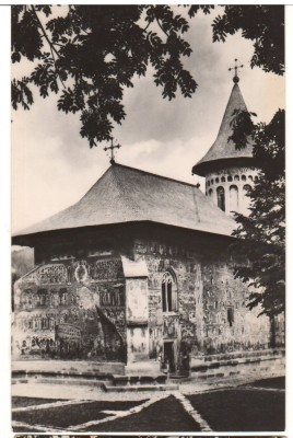 CPIB 21097 CARTE POSTALA - BISERICA FOSTEI MANASTIRI VORONET, RPR foto