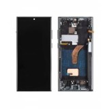 Display cu touchscreen si rama Samsung Galaxy S22 Ultra 5G S908 OLED Negru
