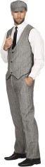 Costum Peaky Blinders WILBERS WILBERS, Anii 20 (pantaloni + vesta + sapca), 54 - OUTLET foto