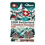 eSIM Switzerland, Unlimited Standard, 30 Days