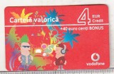 bnk card Romania - Vodafone - reincarcare 4+40 eurocenti - RO-VOD-REF-0016?
