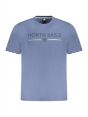 Tricou barbati, cu imprimeu cu logo, Regular fit, Indigo, S