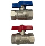 Robinet de Trecere Apa 1/2&quot; FF cu Fluture si Bila PN 50 Roval
