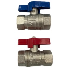 Robinet de Trecere Apa 1/2&quot; FF cu Fluture si Bila PN 50 Roval