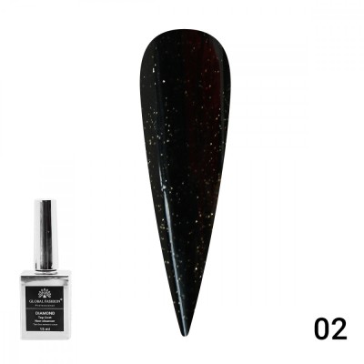 Top Coat cu shimmer Galaxy pentru unghii, fara strat de dispersie, 15ml, 02 foto