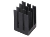 Radiator cu aripioare negre extrudate 15mm x 15mm