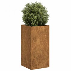 vidaXL Jardinieră Rusty 40x40x80 cm Oțel pentru intemperii 860709