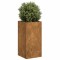 vidaXL Jardinieră Rusty 40x40x80 cm Oțel pentru intemperii