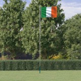 VidaXL Steag Irlanda și st&acirc;lp din aluminiu, 6,23 m