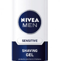 Gel de ras Nivea Men, Ten sensibil, 200ml