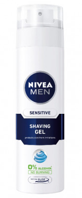 Gel de ras Nivea Men, Ten sensibil, 200ml foto