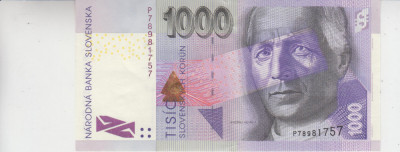 M1 - Bancnota foarte veche - Slovacia - 1000 Koroane - 2005 foto