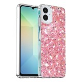 Husa Samsung Galaxy A06 5G Techsuit Sparkly Glitter roz, Alb