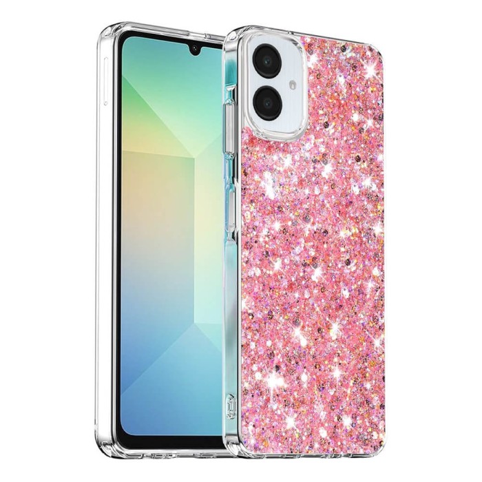 Husa Samsung Galaxy A06 5G Techsuit Sparkly Glitter roz