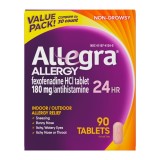 Medicament antialergic Allegra 24 Hour Allergy Relief, 90 comprimate