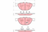 TRW GDB1558 COTEC set placute frana,frana disc