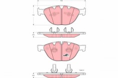 TRW GDB1558 COTEC set placute frana,frana disc