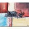 Tablou abstract pictat manual, Fantezie in abstract 11, 60x50cm ulei pe panza in relief efect 3D, gata de agatat pe perete